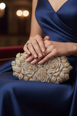 White Rose Multicolor Clutch