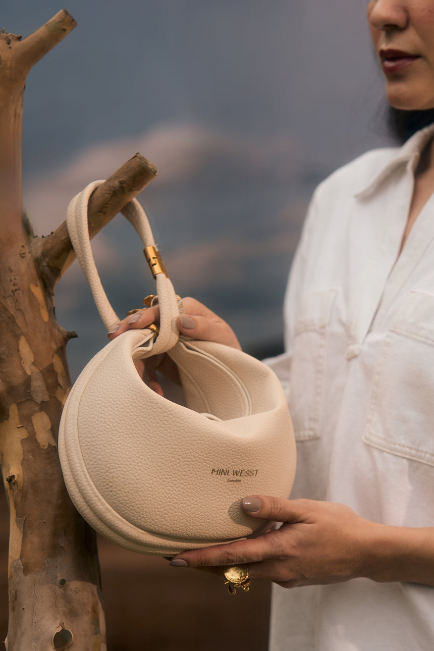 The Moon 4 Ways White London Handbag