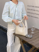 White Hilary Bucket Sling Bag