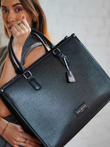 Times Square Luxury Black London Tote