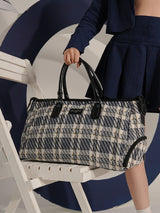 Wall Street Blue and White London Duffle Bag