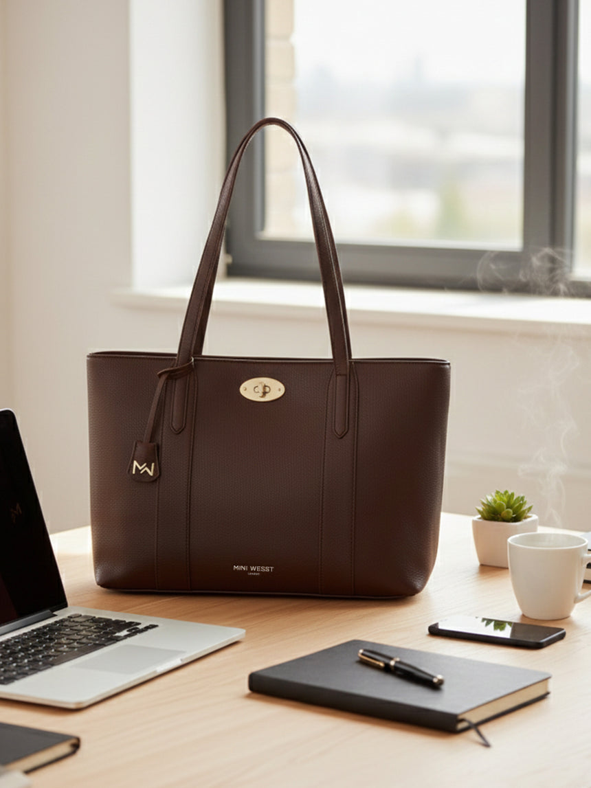 Ava Classic Brown Tote