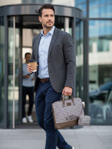 Bourbon Brown London Street Bag With Pouch