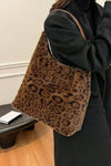 Leopard Trails Dark Brown Handbag