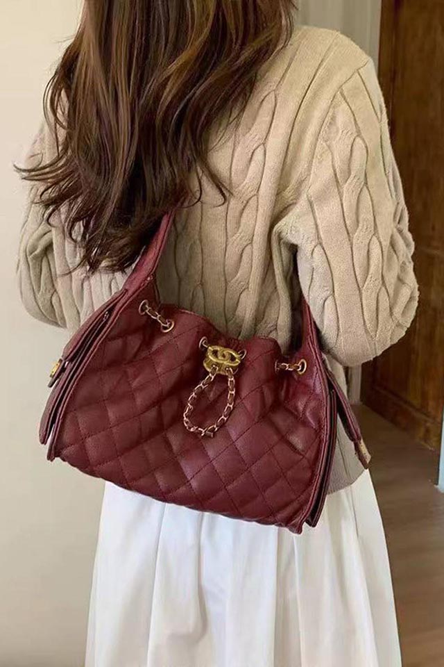 Dylan Maroon Handbag