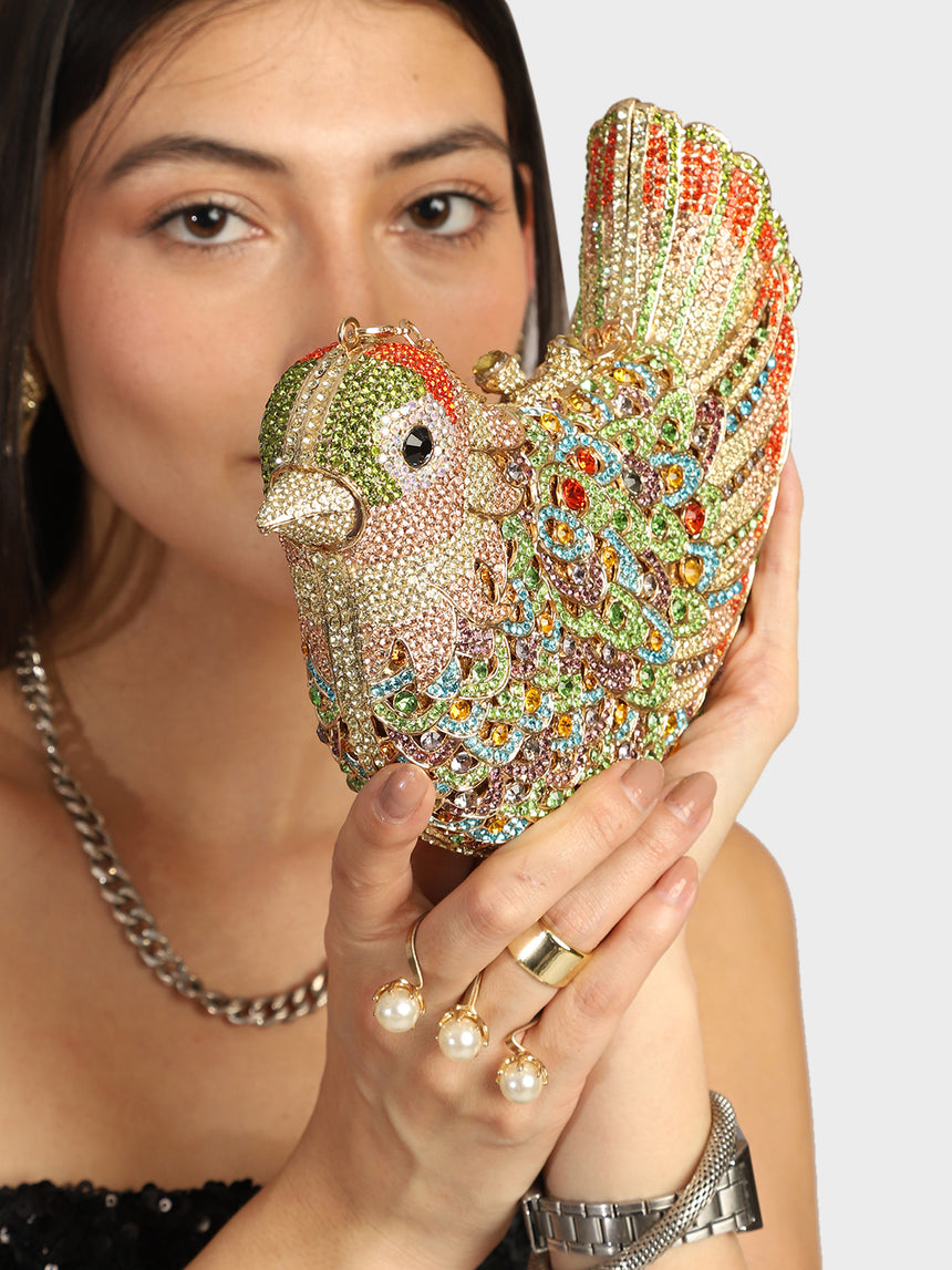 Parrot Multicoloured Clutch