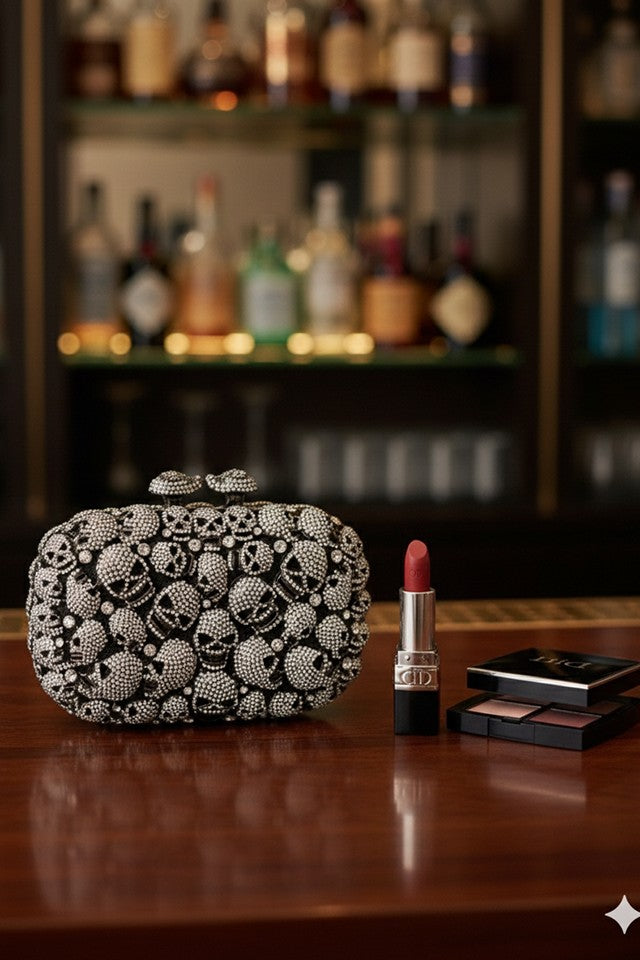 Skull Multicolor Clutch