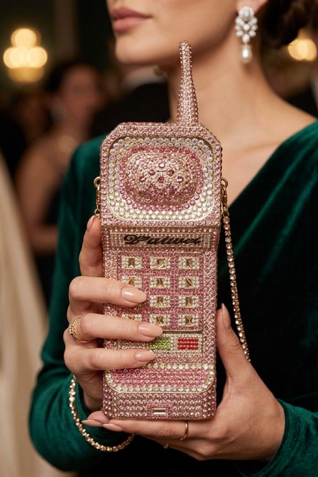 Phone Multicoloured Clutch