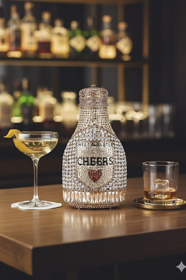 Champagne Multicolor Clutch