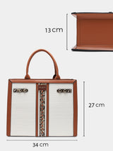 Broadway Luxe White London Tote