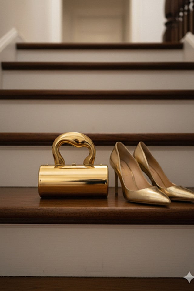 L' Amour Golden Clutch