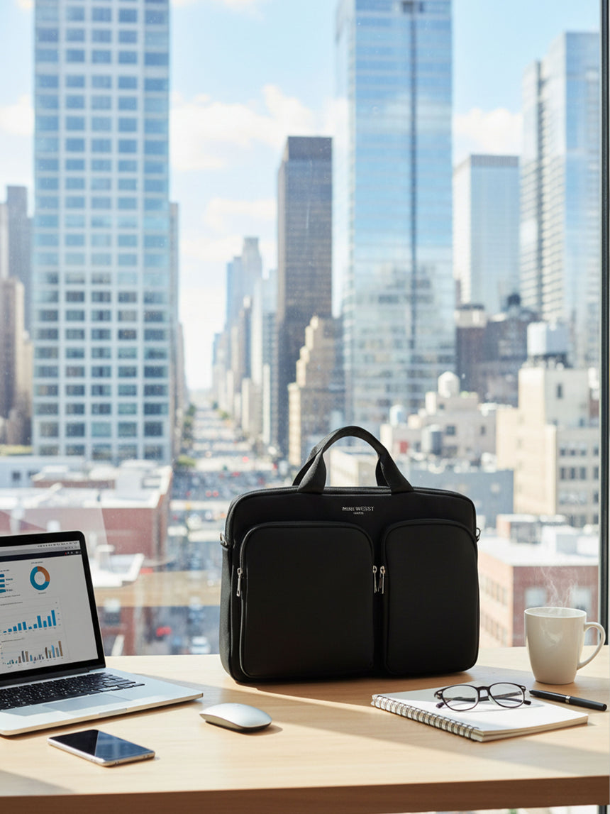 Cairo Luxe Black London Laptopbag