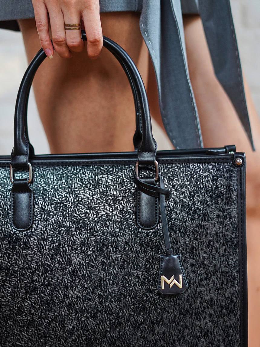 Times Square Luxury Black London Tote