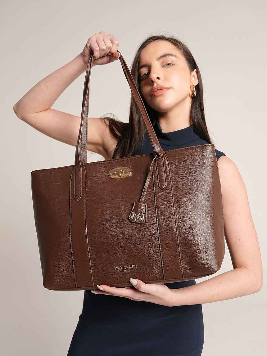 Ava Classic Brown Tote