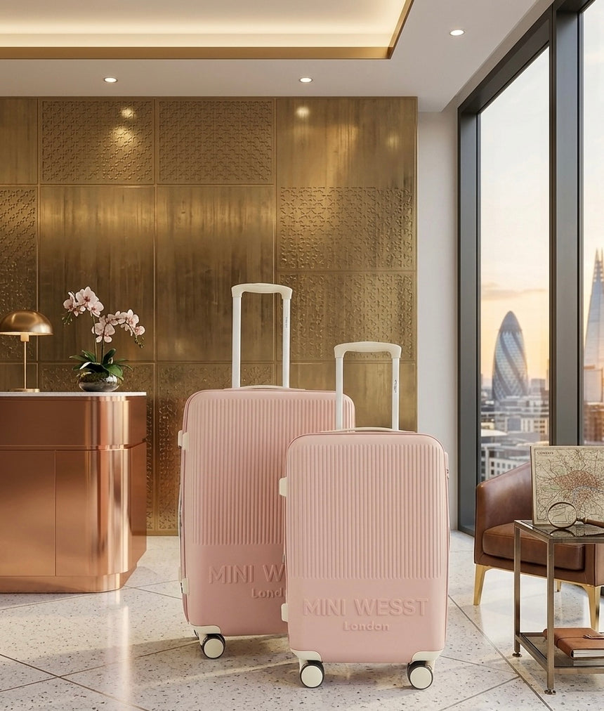Mw London Pink Set Of 2 Luggage