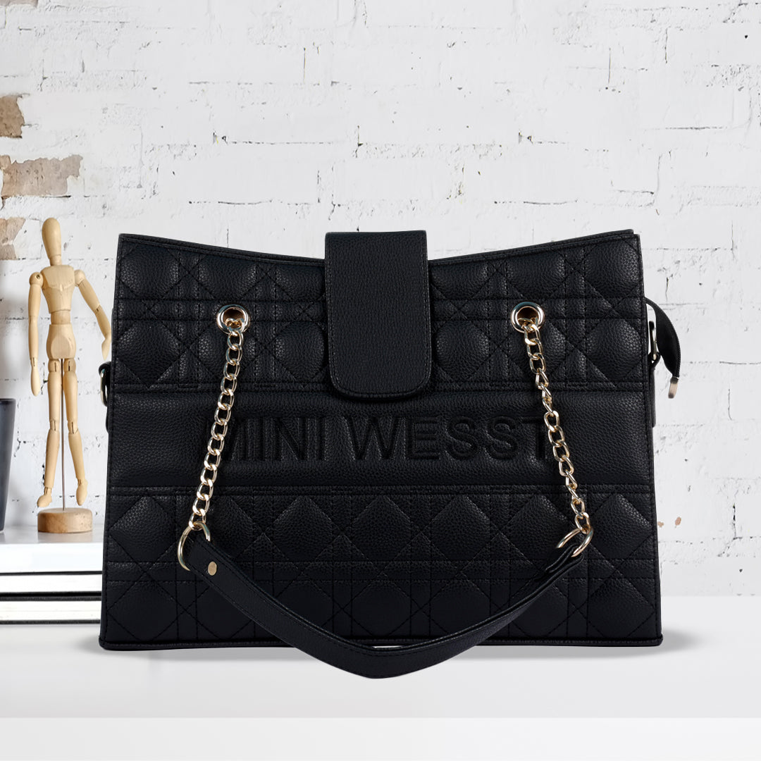 Mini Wesst Signature Black Tote