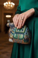 Camel Multicolor Clutch