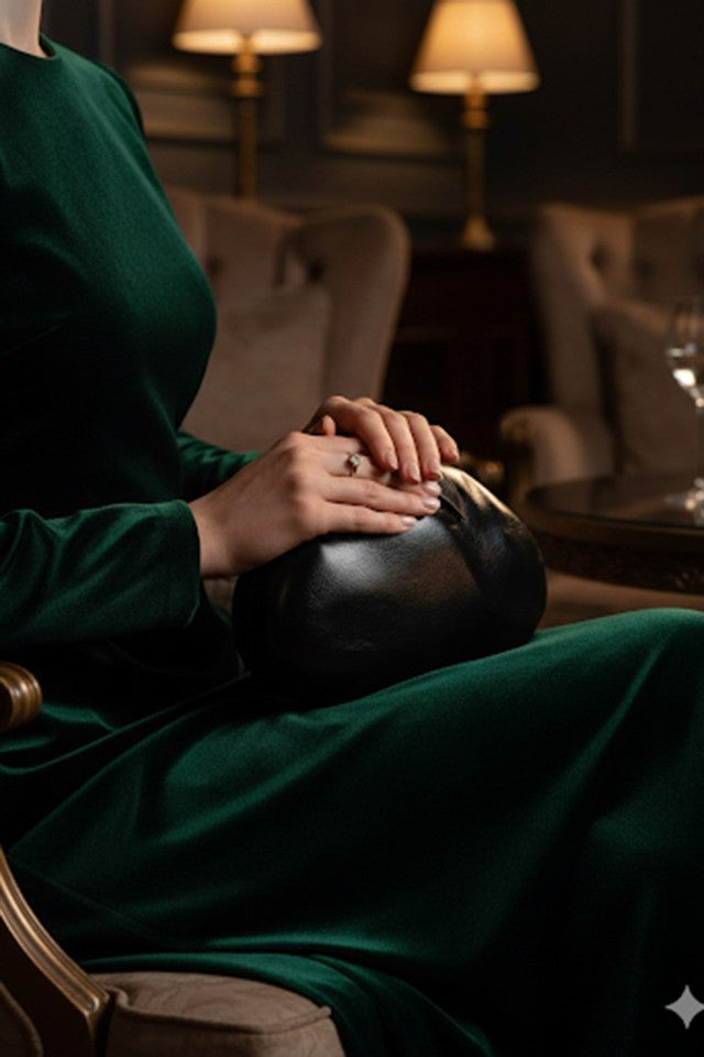 Margaret Black Clutch