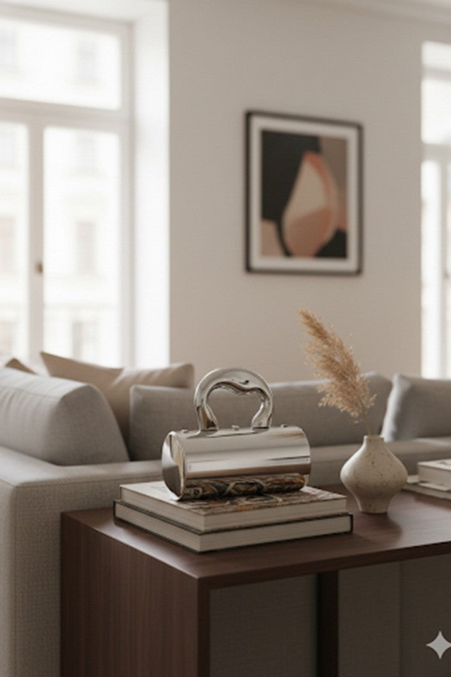 L' Amour Silver Clutch