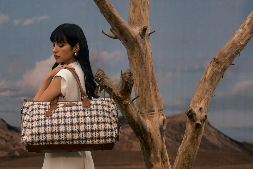 Wall Street Brown and Black London Duffle Bag