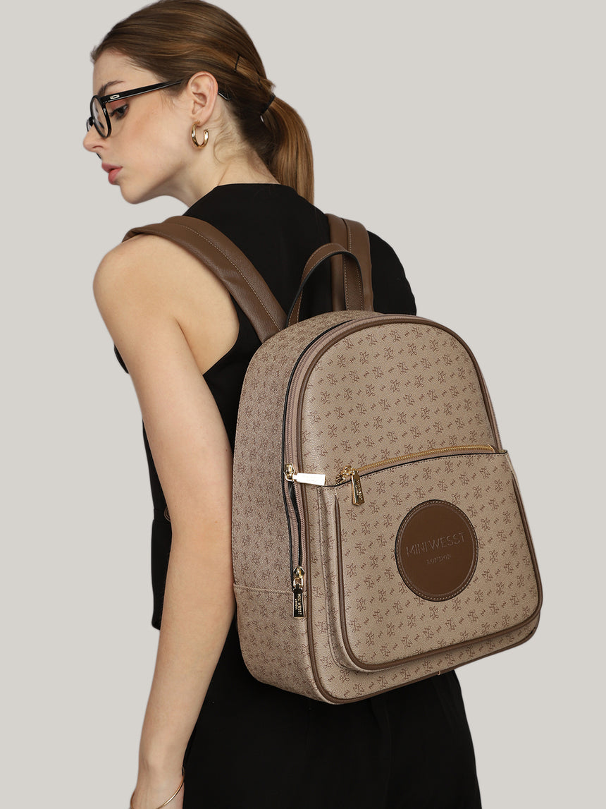 Runway Luxury Brown London Backpack