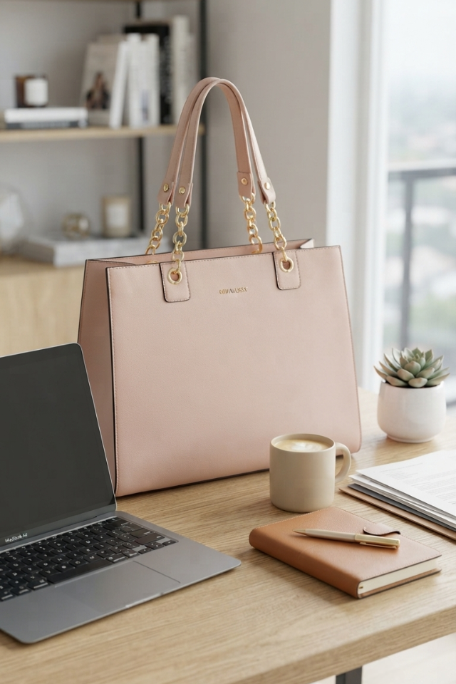 Madison 2.0 White Tote
