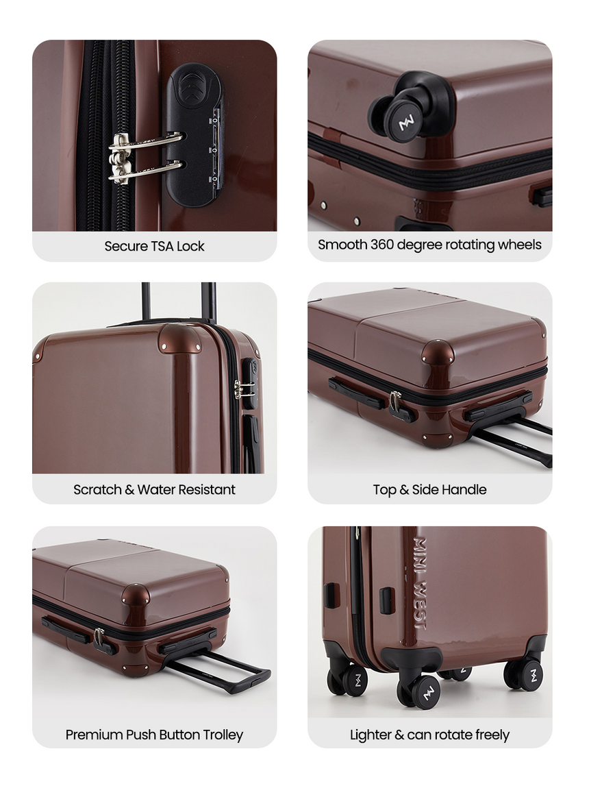Decembers Set of 2 Luggage (Medium + Large)