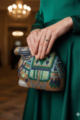 Camel Multicolor Clutch