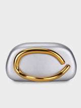 Ashley Silver Clutch