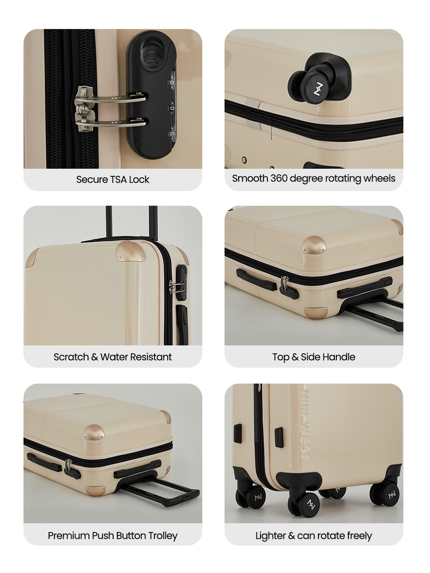 Decembers Set of 2 Luggage (Small + Medium)