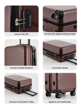 Decembers Set of 2 Luggage (Small + Large)
