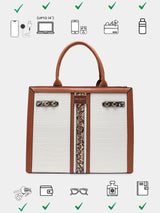 Broadway Luxe White London Tote