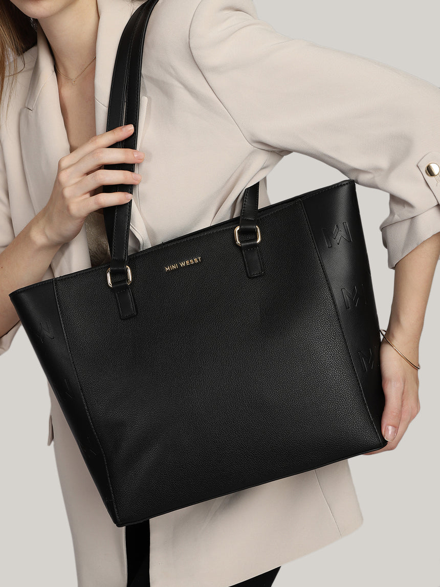 Buckingham Black London Tote
