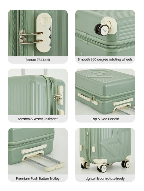 MW London 2.0 Set of 2 Luggage(Small + Medium)