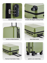 Decembers Set of 2 Luggage (Small + Medium)