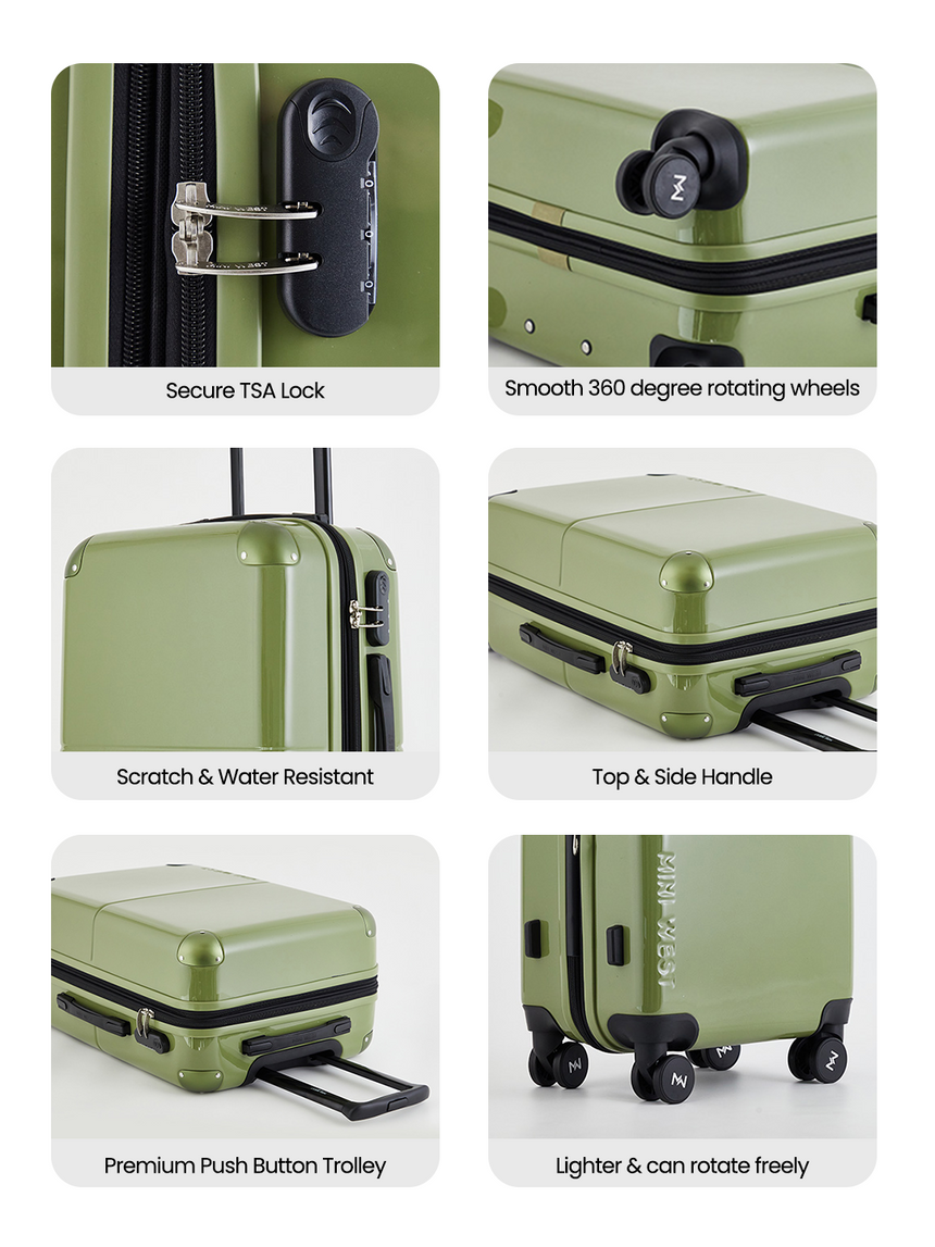Decembers Set of 2 Luggage (Small + Medium)