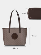 East West Brown London Tote
