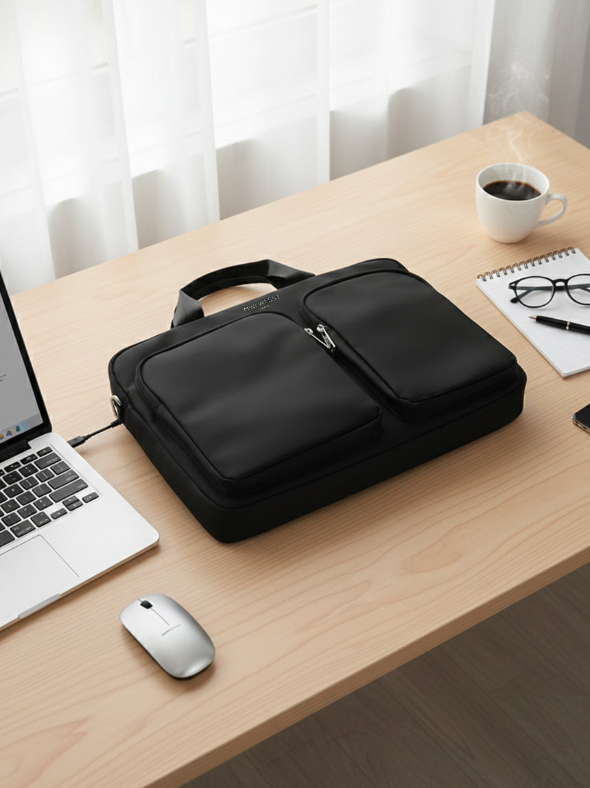 Cairo Luxe Black London Laptopbag