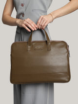 Burbon Whiskey Brown London Laptop Bag