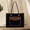 Go Socials Canvas Black Tote Bag