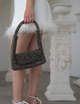 Emma Black Handheld Clutch