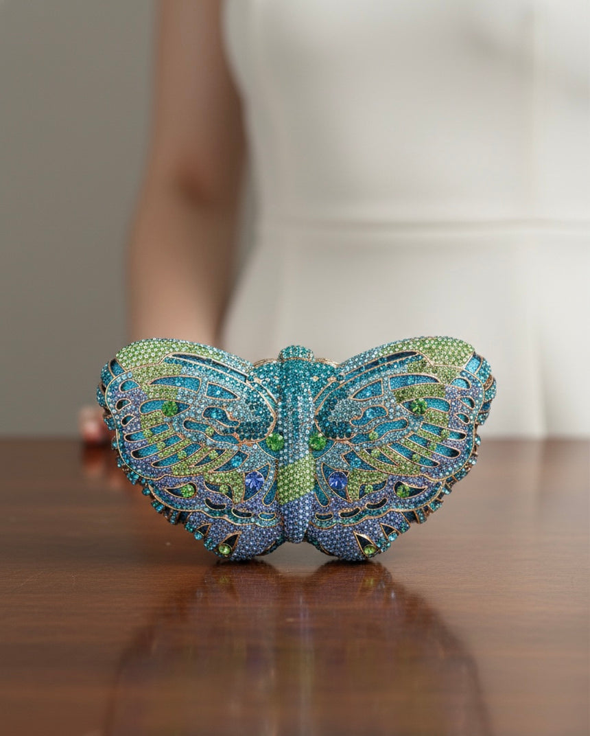 Butterfly Multicolor Clutch