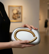 Ashley Silver Clutch