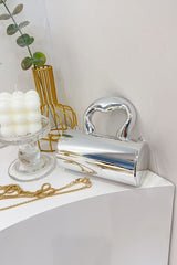 L' Amour Silver Clutch
