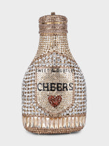 Champagne Multicolor Clutch