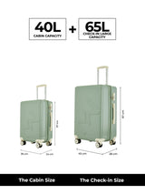 MW London 2.0 Set of 2 Luggage(Small + Medium)