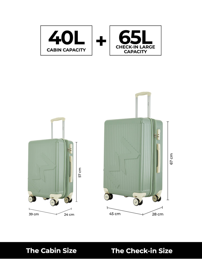 MW London 2.0 Set of 2 Luggage(Small + Medium)
