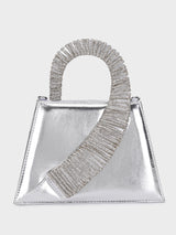 Amber Silver Clutch