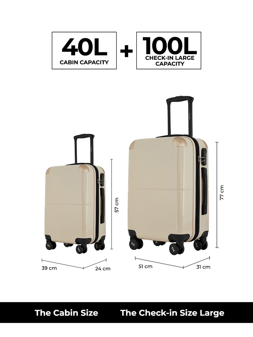 Decembers Set of 2 Luggage (Small + Large)