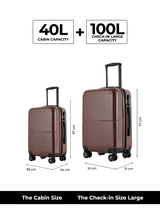 Decembers Set of 2 Luggage (Small + Large)